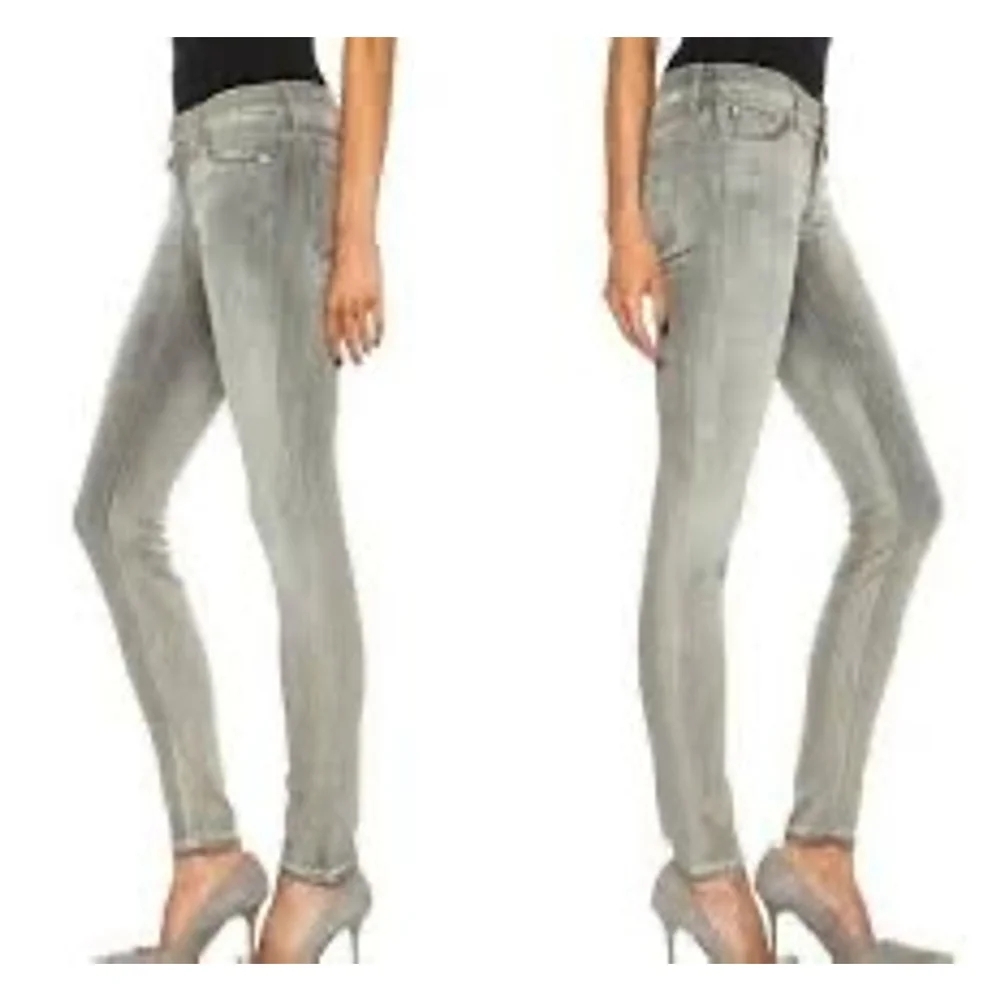 Mother The Looker Pop Grey Skinny Jeans Size 27 - Picture 3 of 15